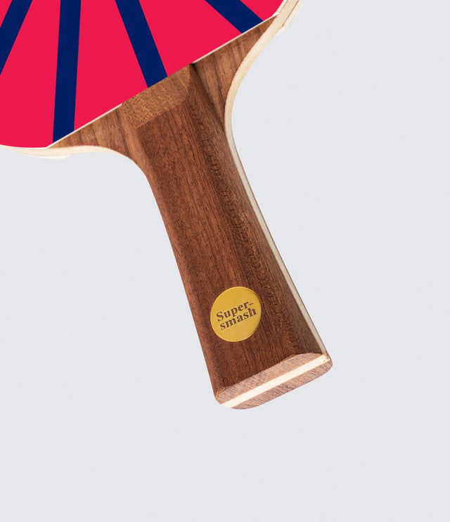 A ping pong paddle with a cool asian like illustration design